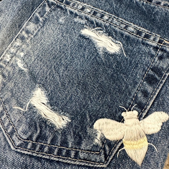 AG Adriano Goldschmied The Phoebe High Waist Straight Leg Patch Accent Jeans - Picture 11 of 11